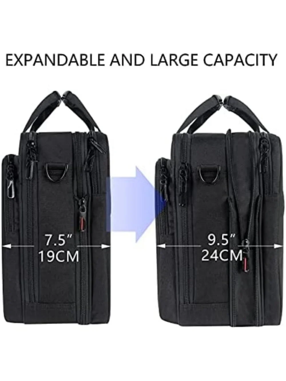 Expandable Waterproof Laptop Briefcase 17.3